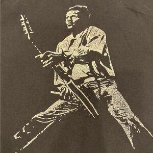 Black Graphic Men Shirt Chuck Berry